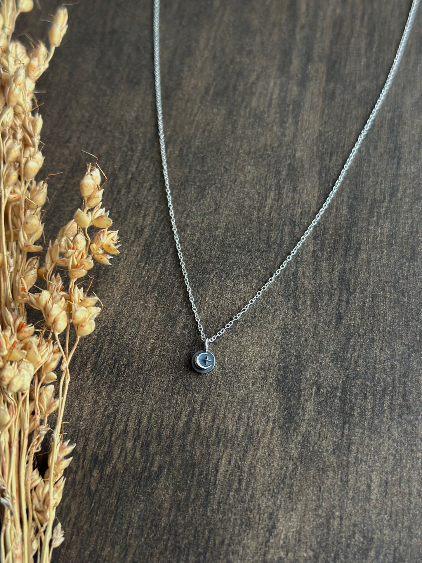 Tiny Moon & Star Necklace