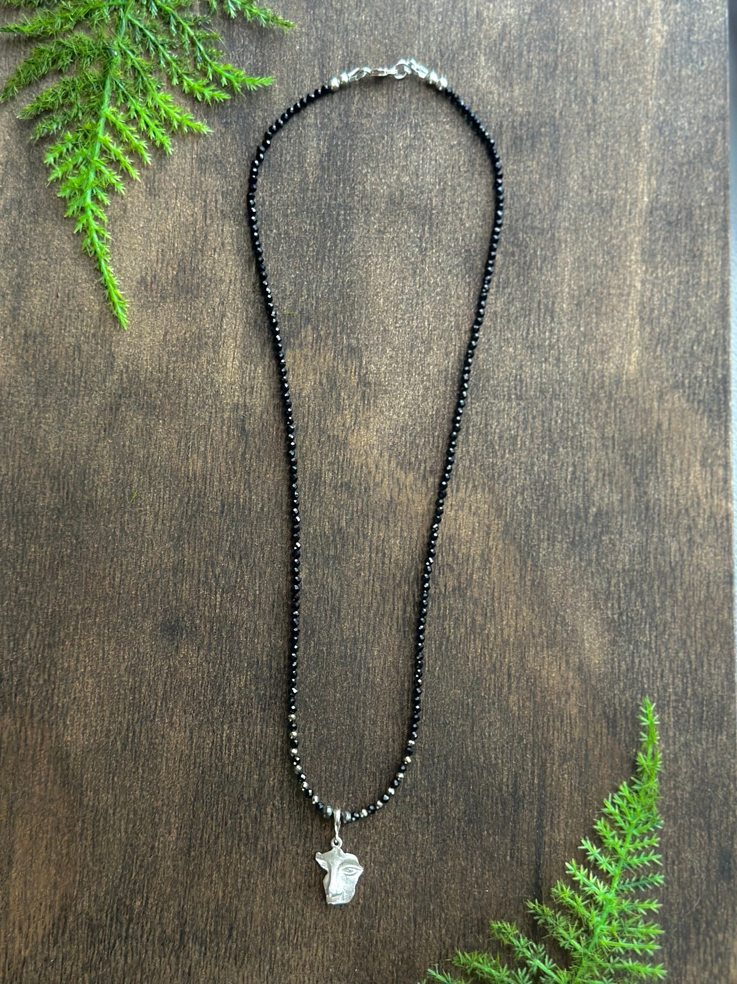 Oracle & Black Spinel/Pyrite Necklace