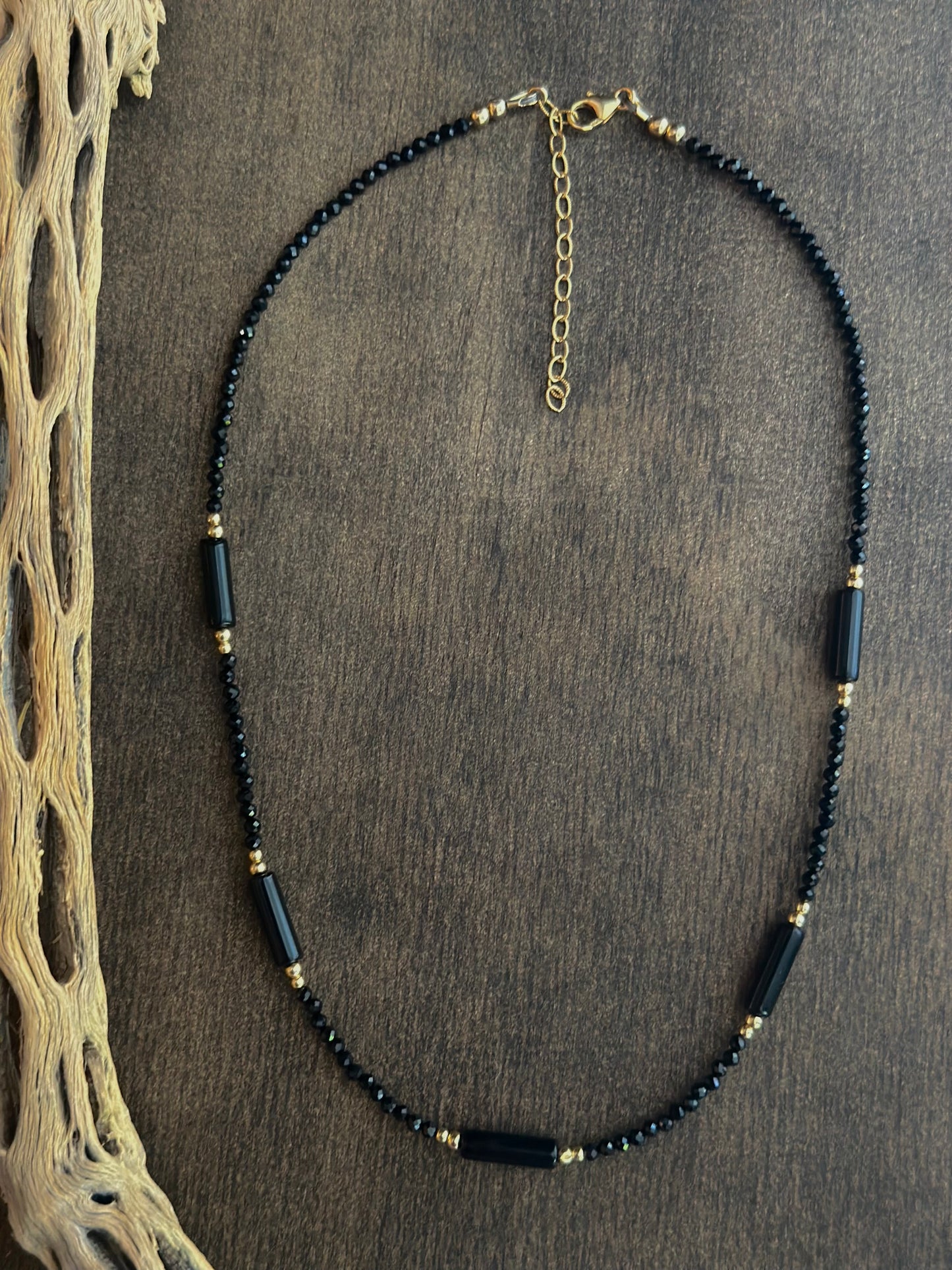 Black Spinel & Onyx Necklace