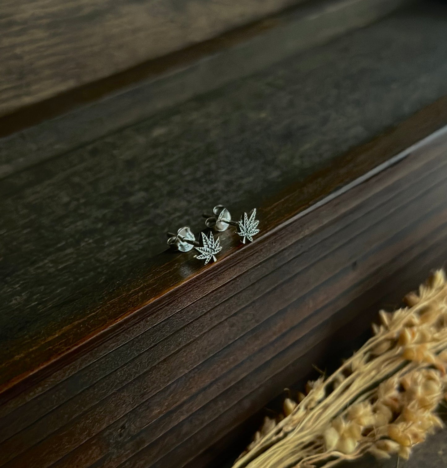 Japanese Maple Stud Earrings