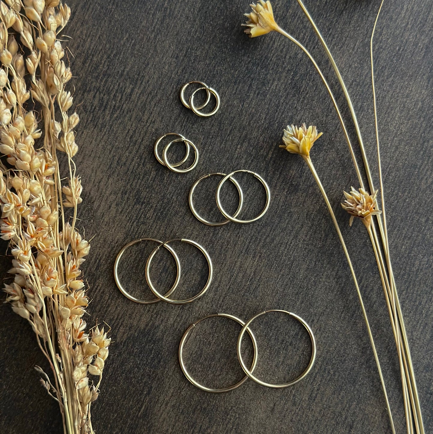 Gold Filled Endless Hoops