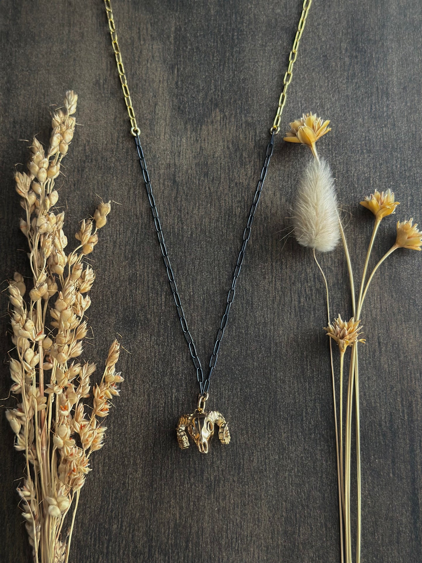 Ram Skull Necklace