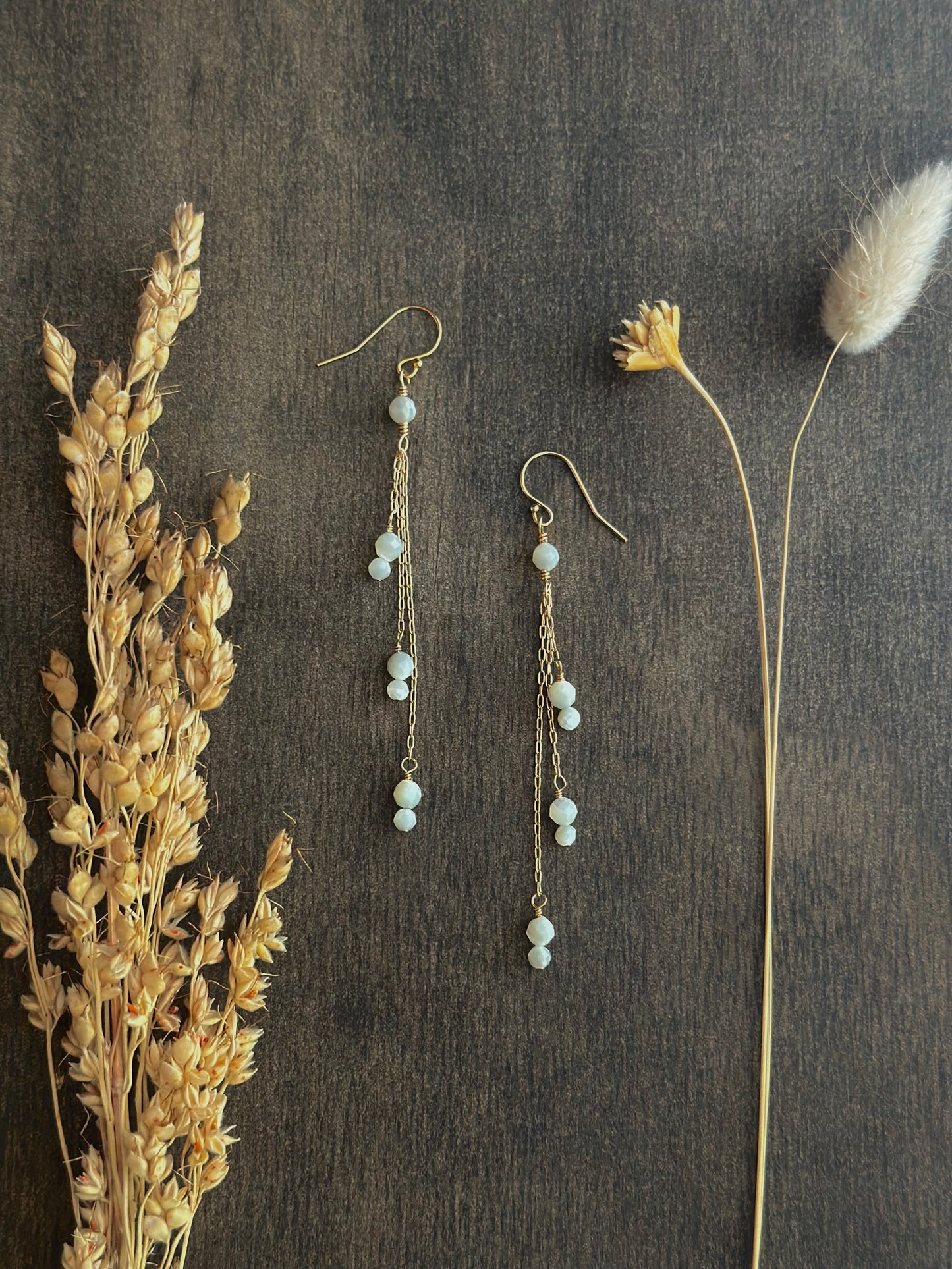 Mother of Pearl Waterfall Earrings