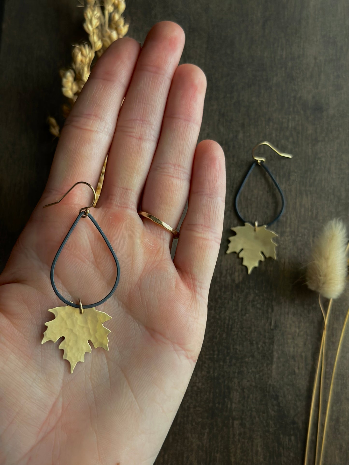 Handsawn Maple Drop Earrings