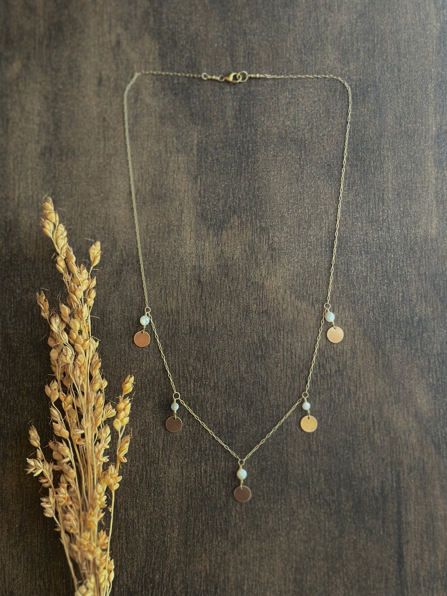 Mother of Pearl Dangle Necklace