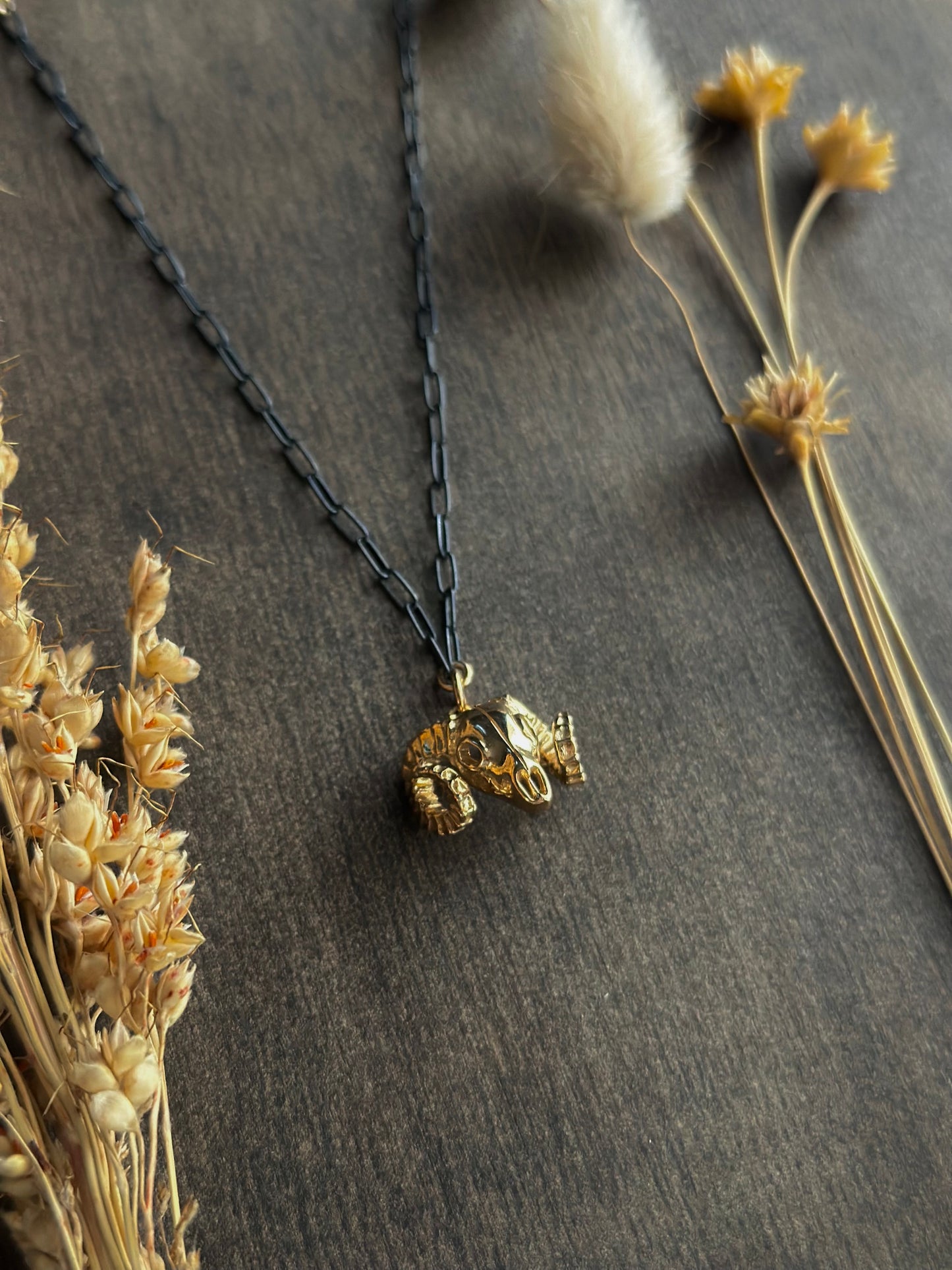 Ram Skull Necklace