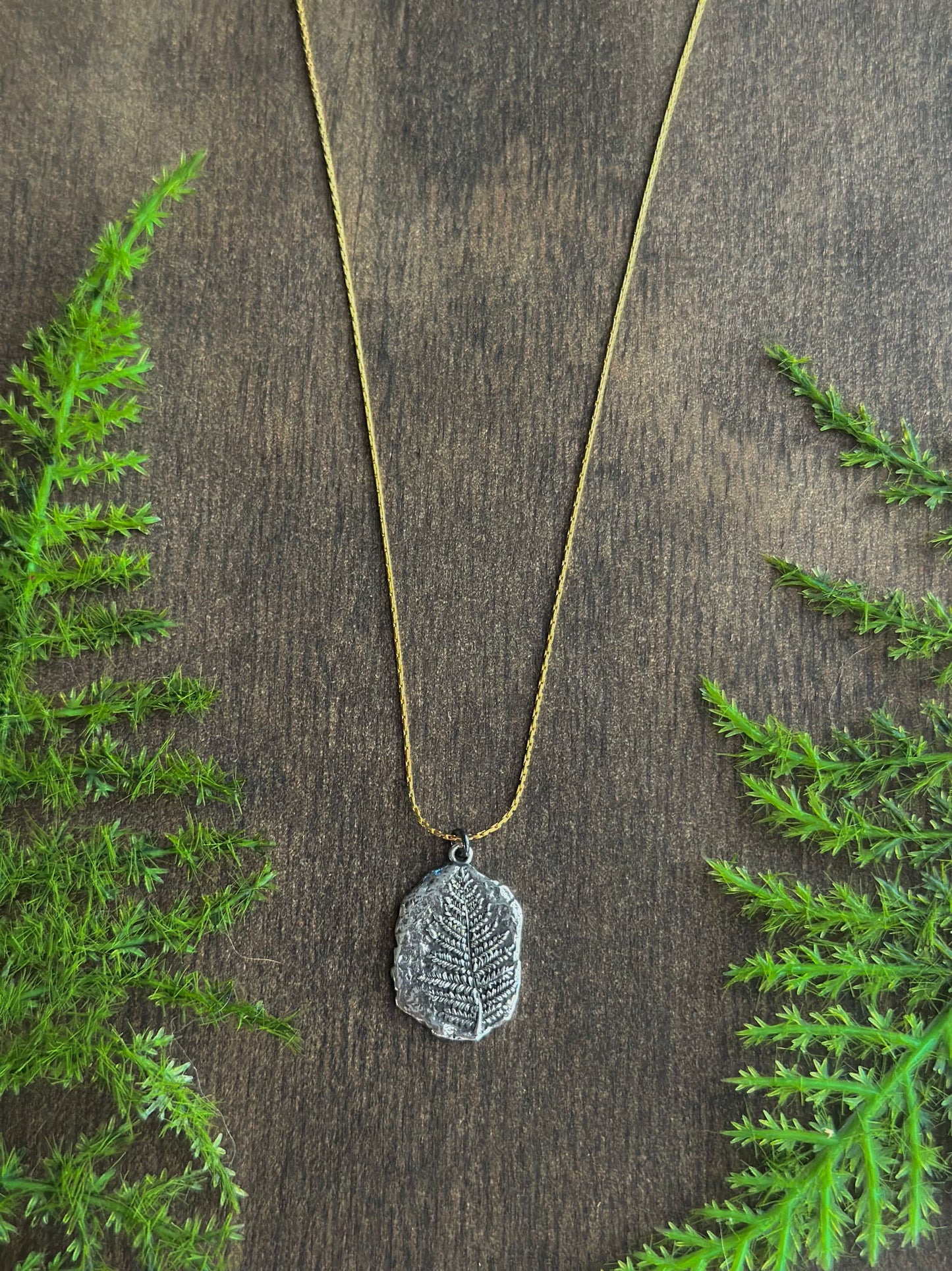 Fern Fossil Necklace