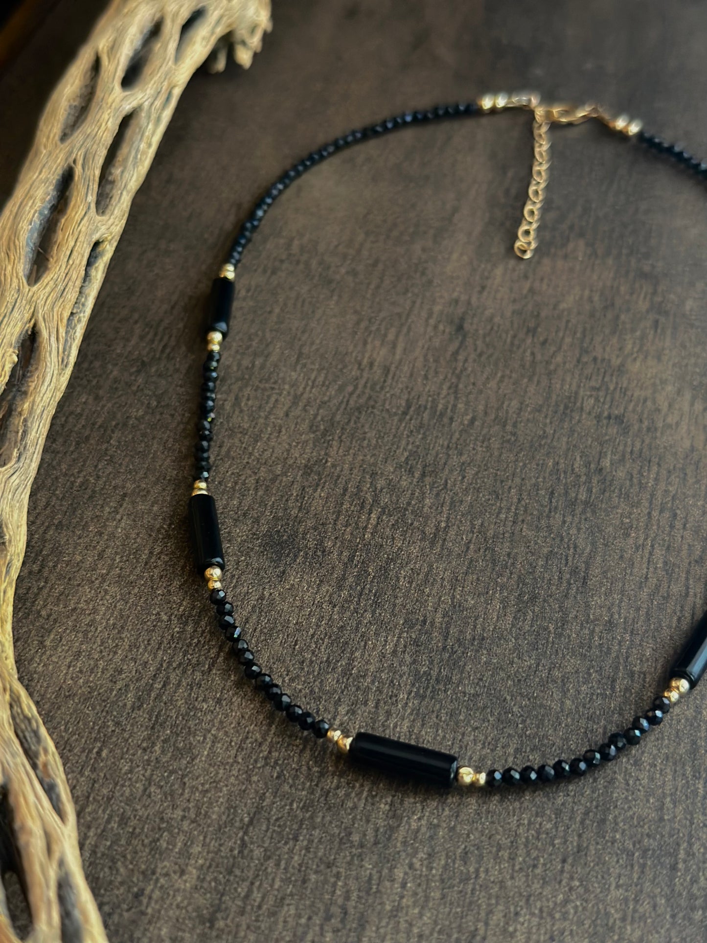 Black Spinel & Onyx Necklace