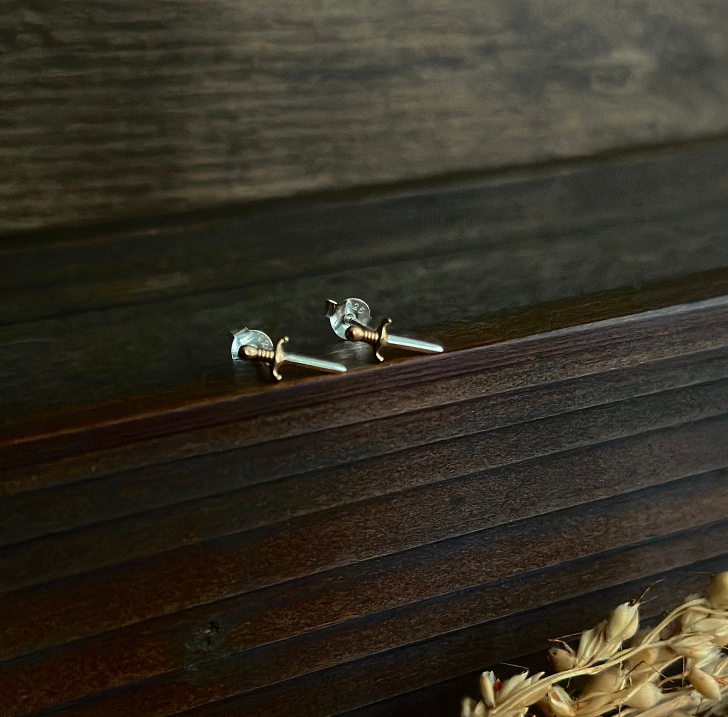 Mini Dagger Stud Earrings