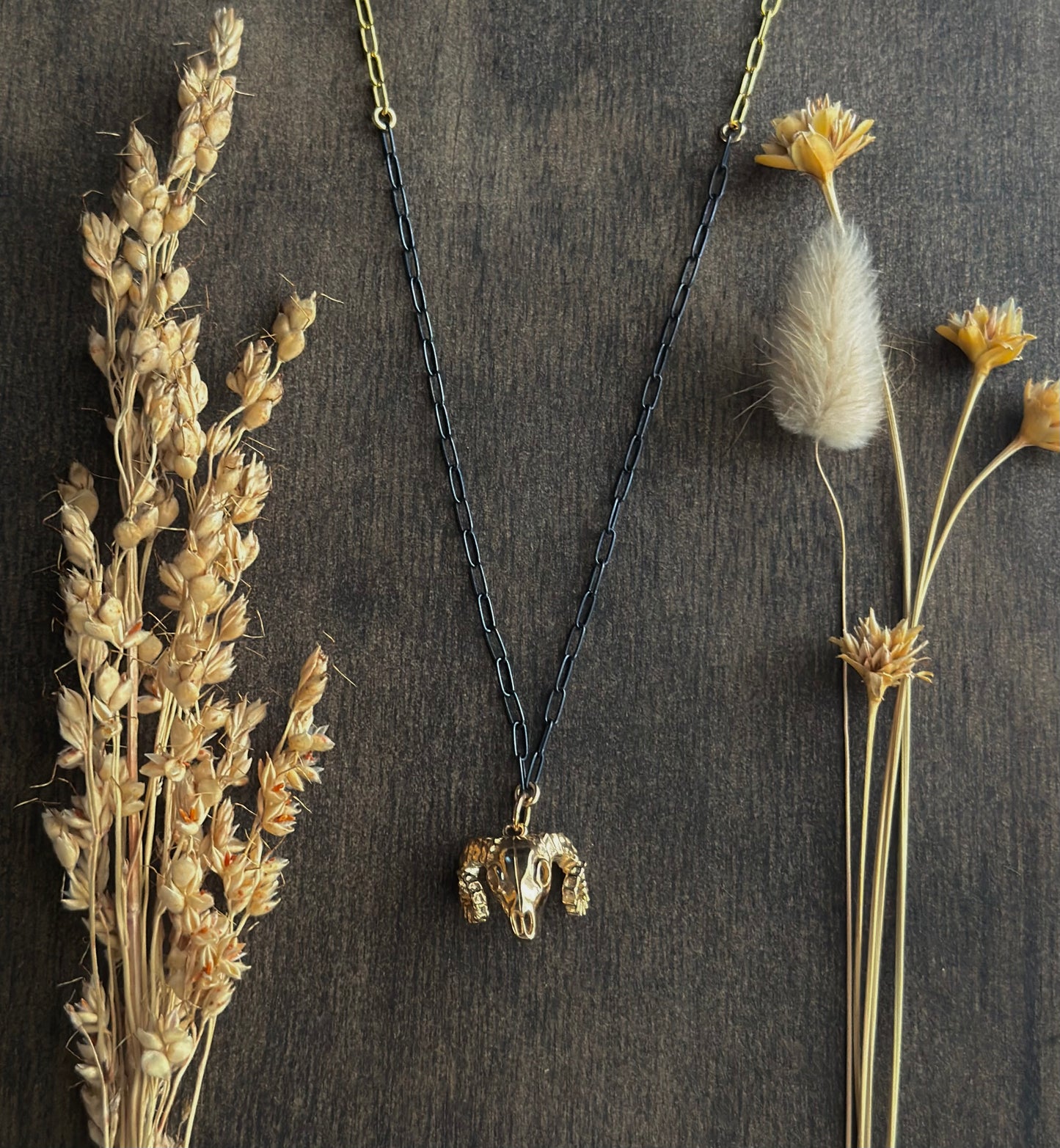 Ram Skull Necklace