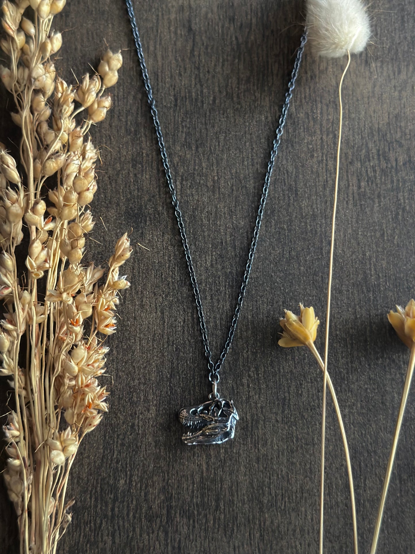 T-Rex Skull Necklace