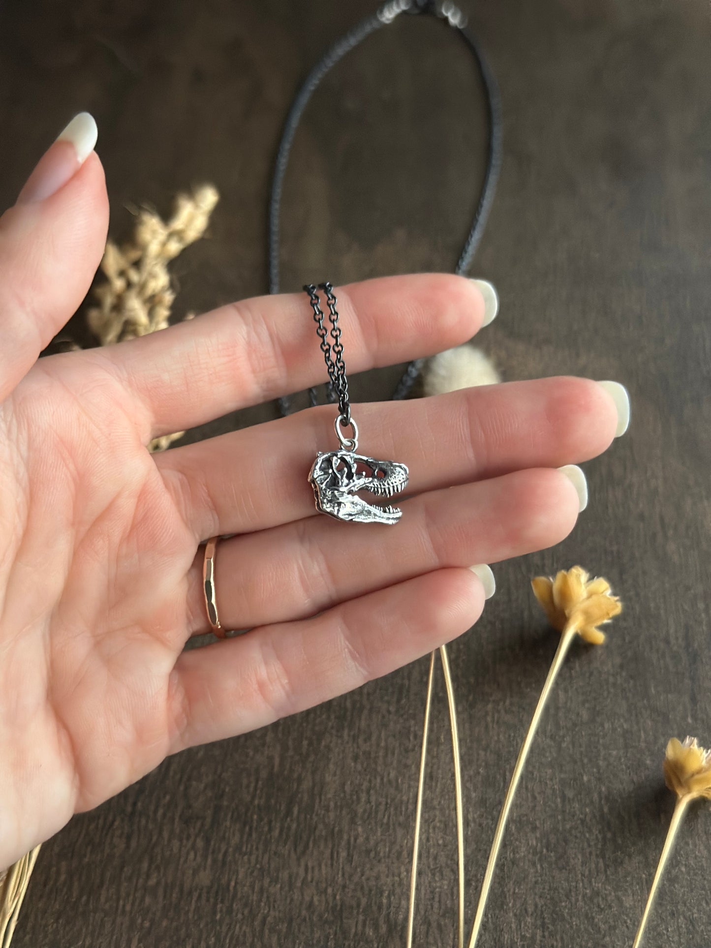 T-Rex Skull Necklace