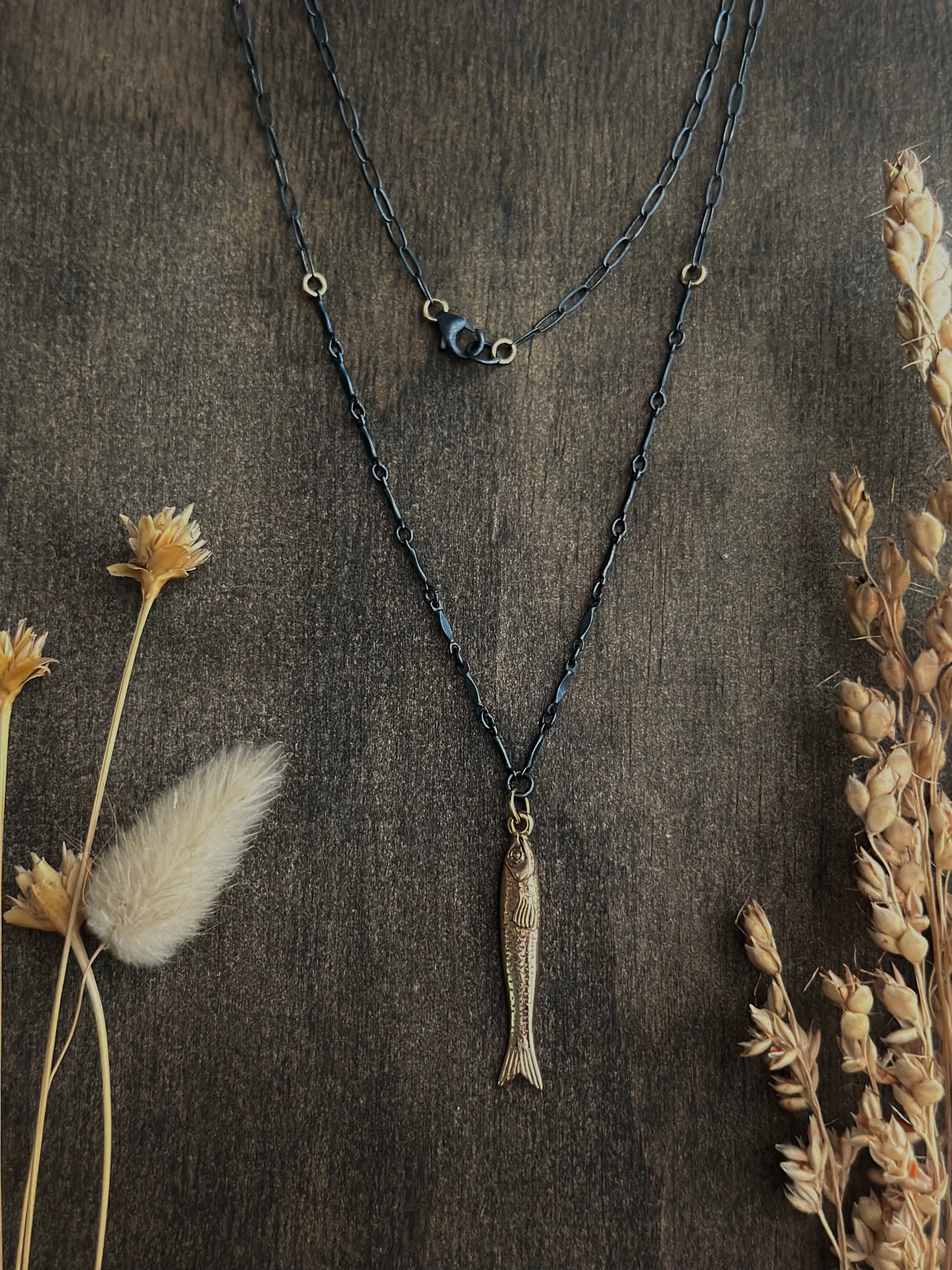 Sardine Charm Necklace