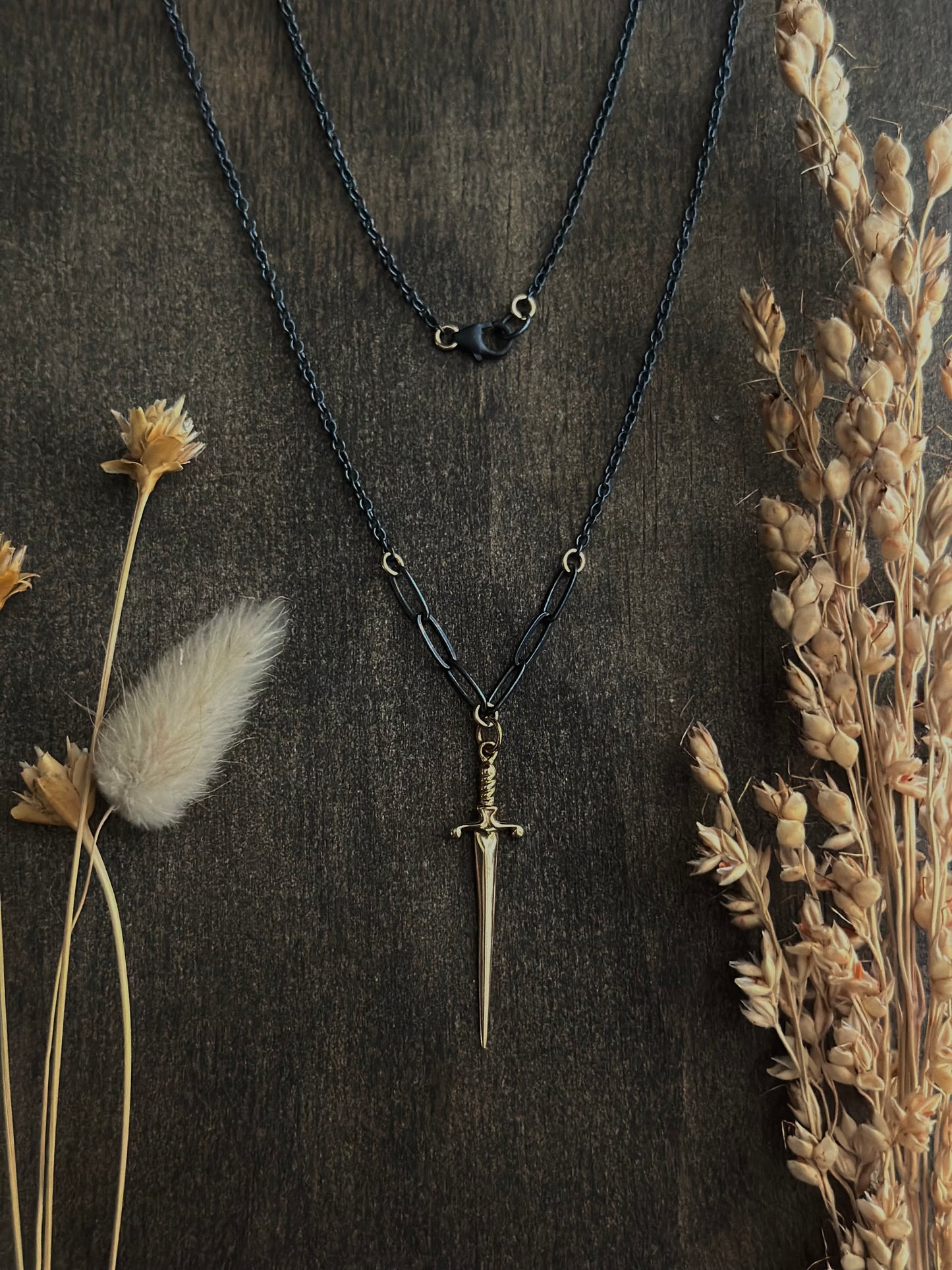 Dagger Charm Necklace