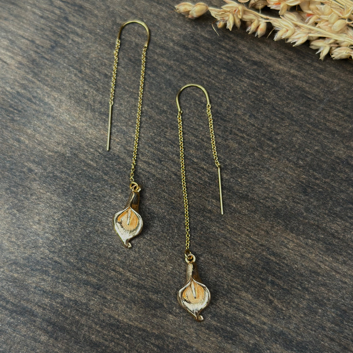 Calla Lily Threader Earrings
