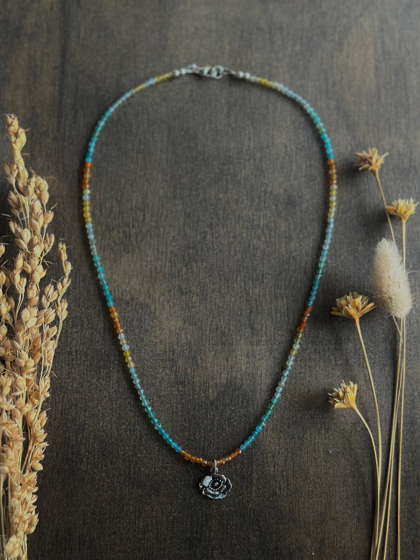 Poppy & Agate Necklace
