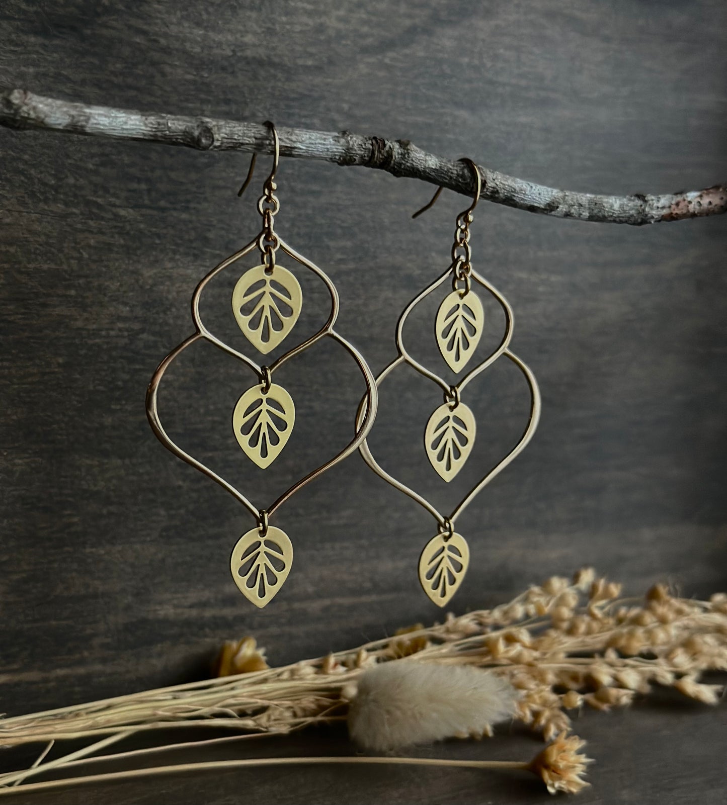 Lotus Droplet Earrings