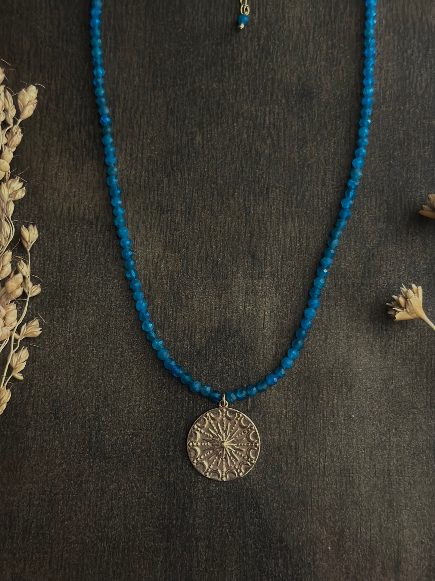 Apatite Sun Relic Necklace