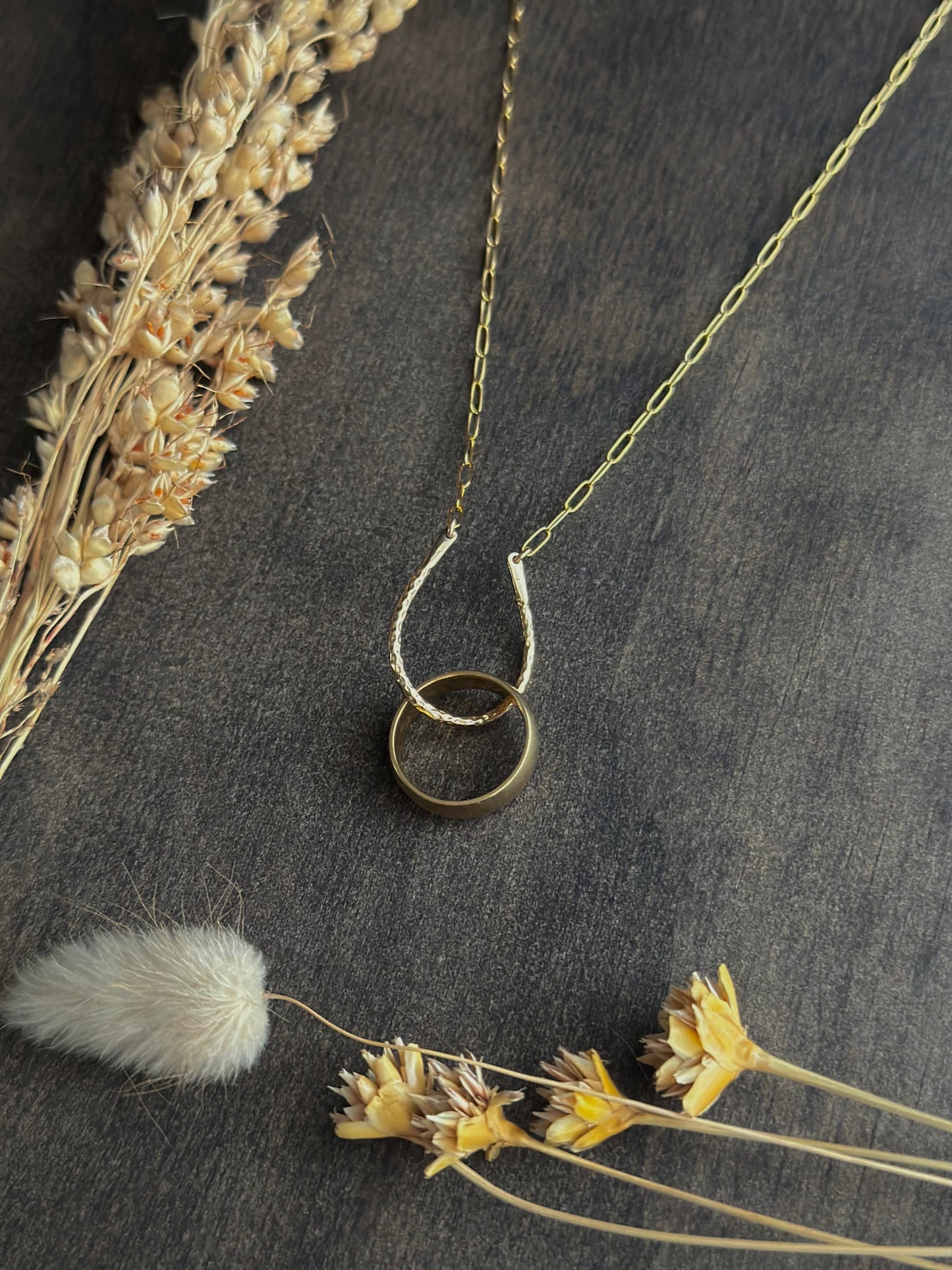 Charm/Ring Keeper Necklace (Gold)