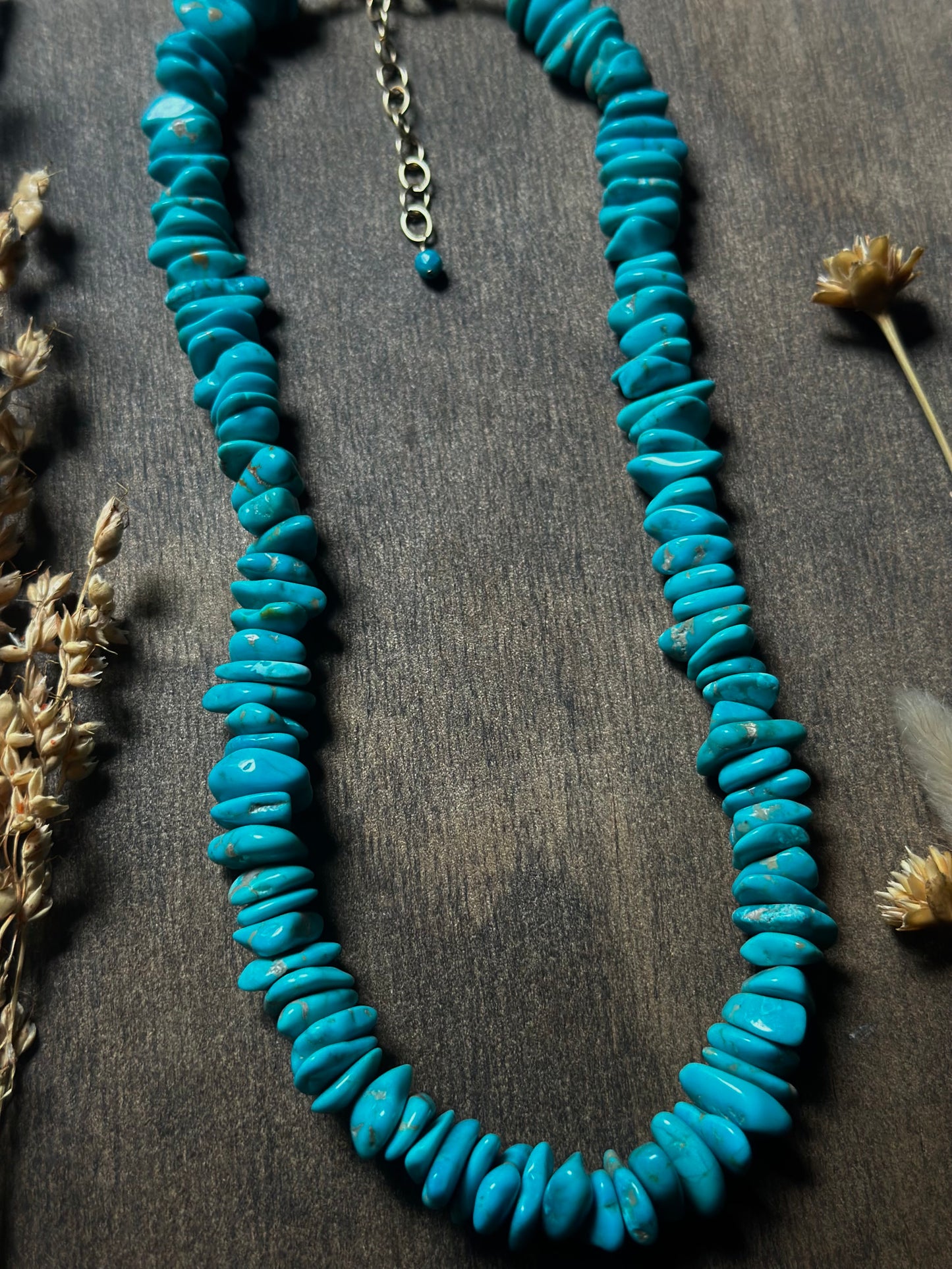 Hubei Turquoise Chip Necklace