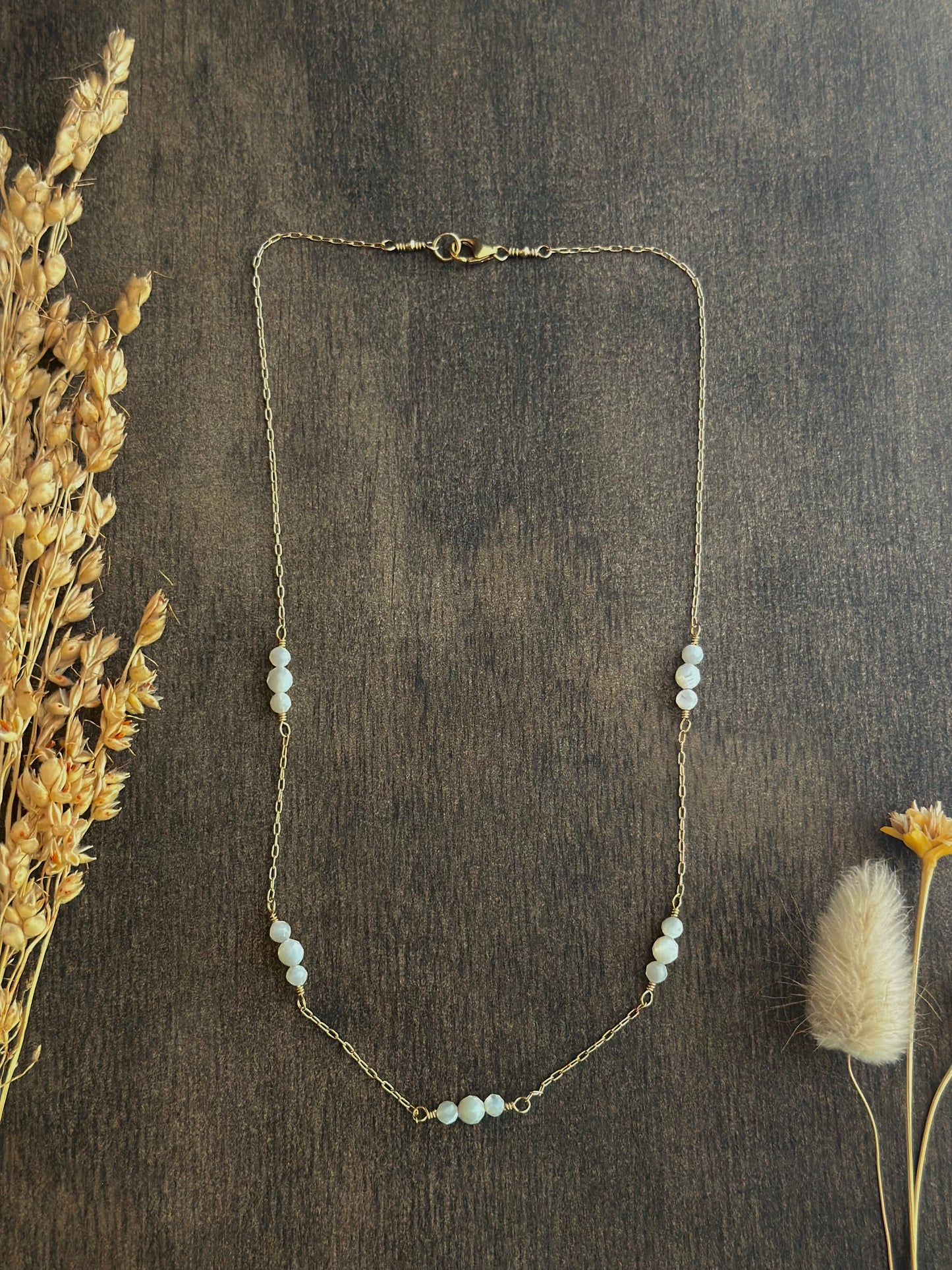Mother of Pearl Wrapped Necklace