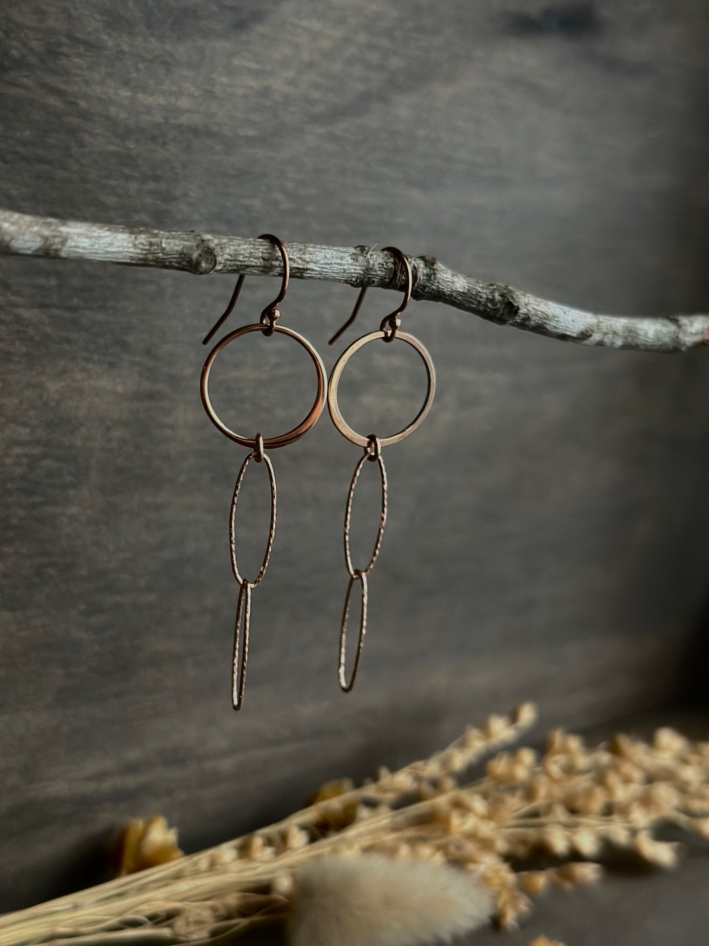 Rose Gold Drop Earrings