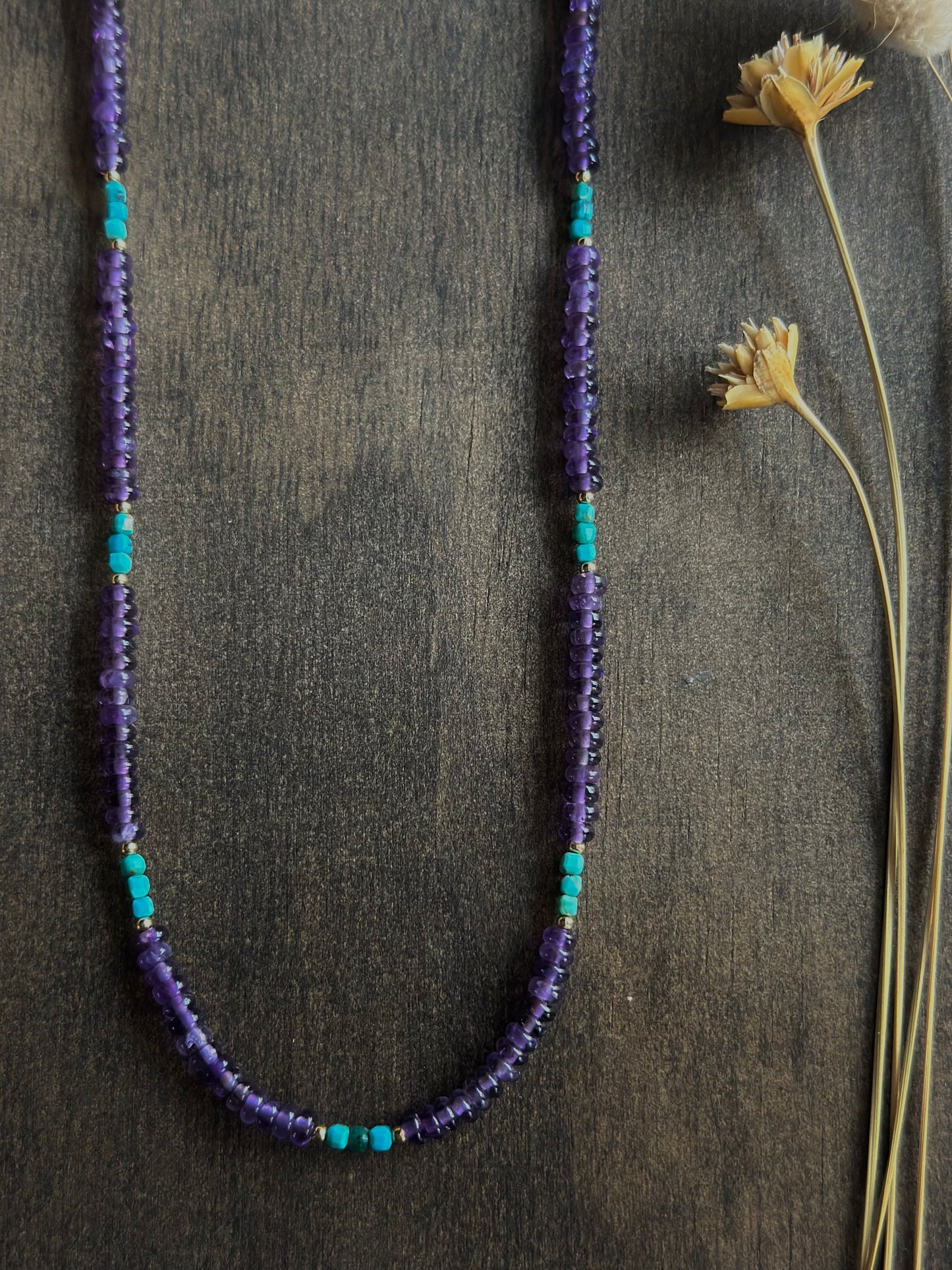 Amethyst & Turquoise Layering Necklace
