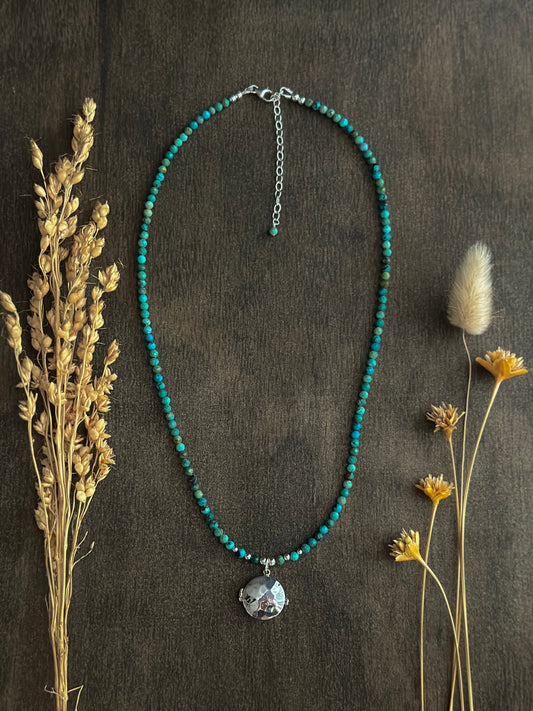 Locket ~ Turquoise Strand Necklace