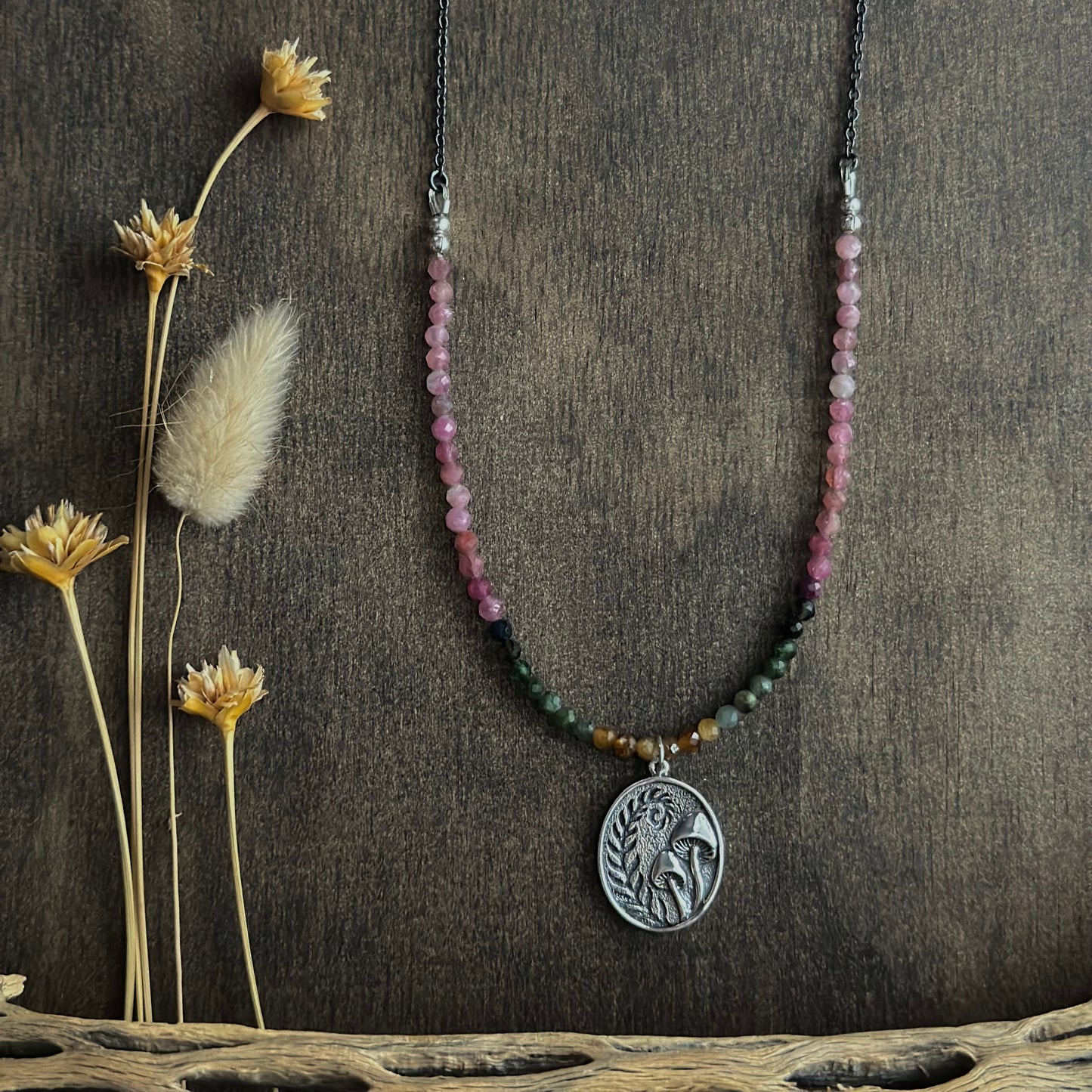 Tourmaline Forest Floor Necklace