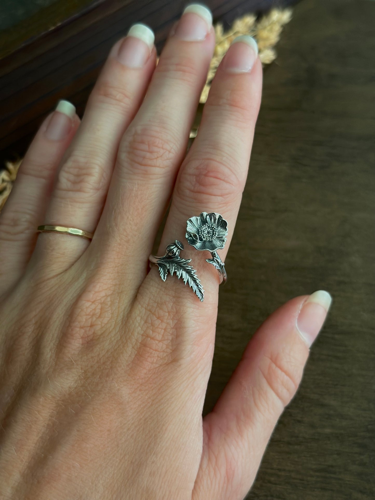 Poppy Ring (Silver)