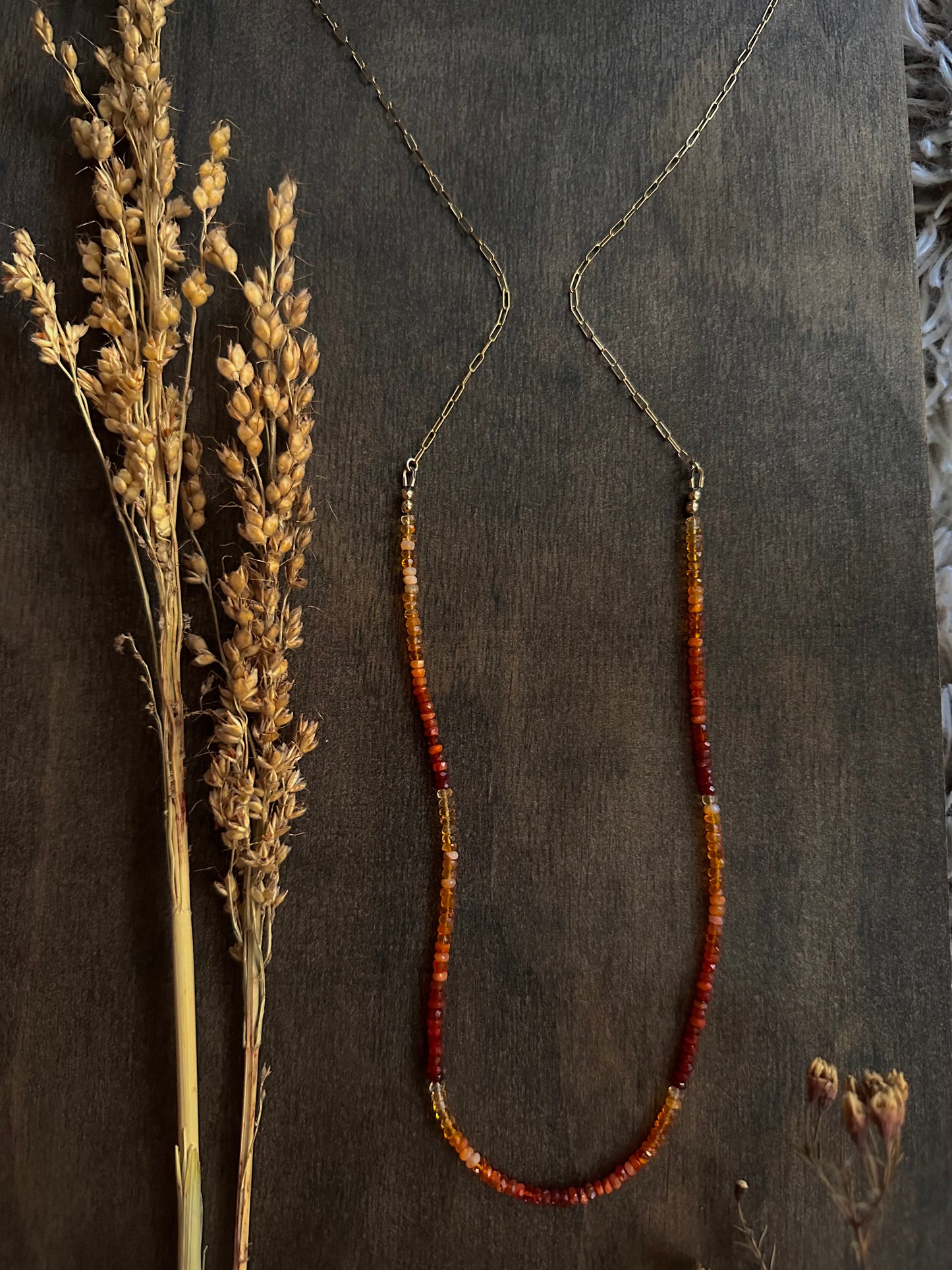 Fire Opal Layering Necklace