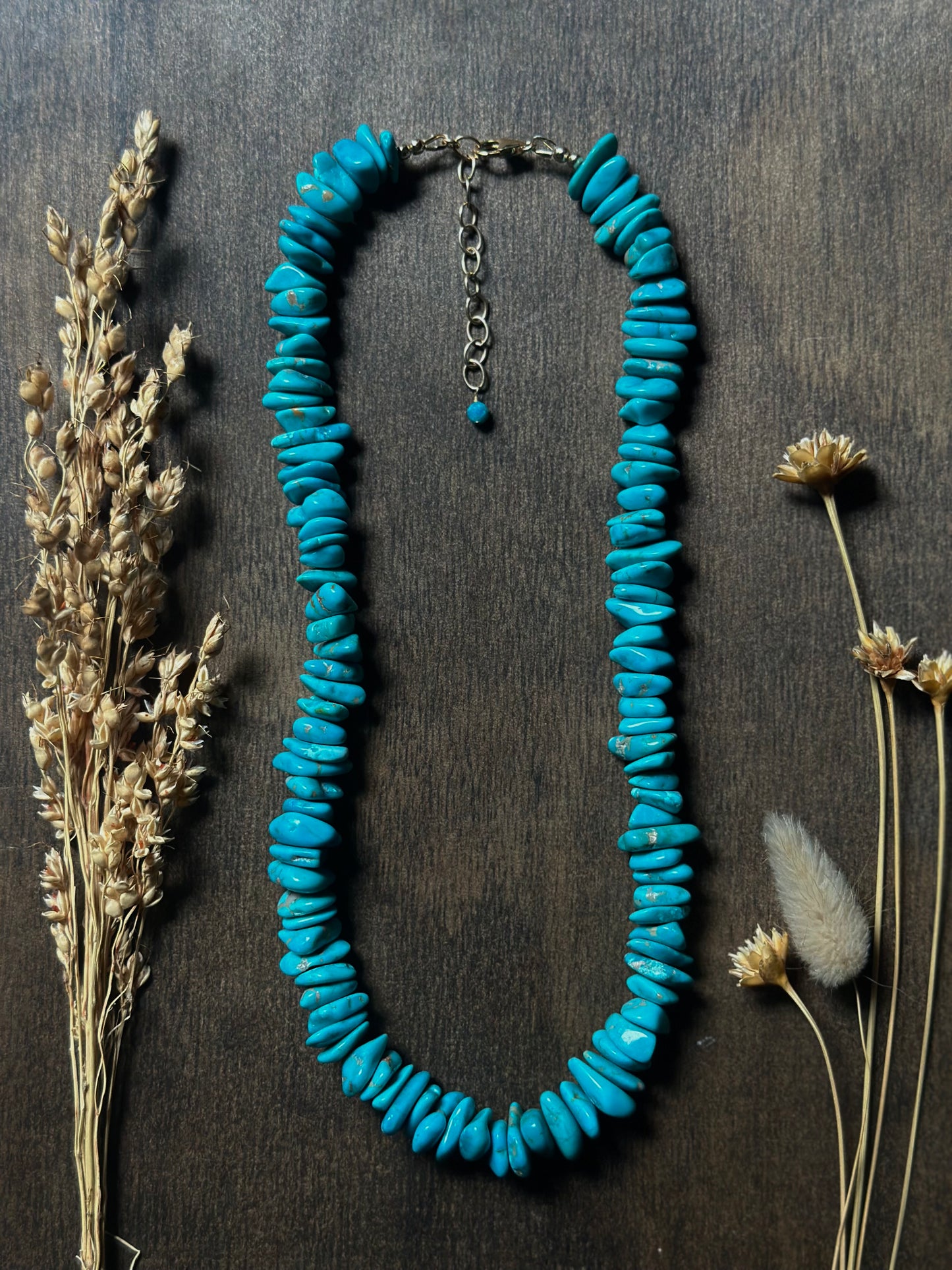 Hubei Turquoise Chip Necklace