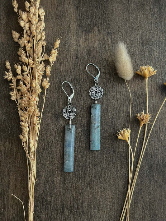 Labradorite Relic Earrings