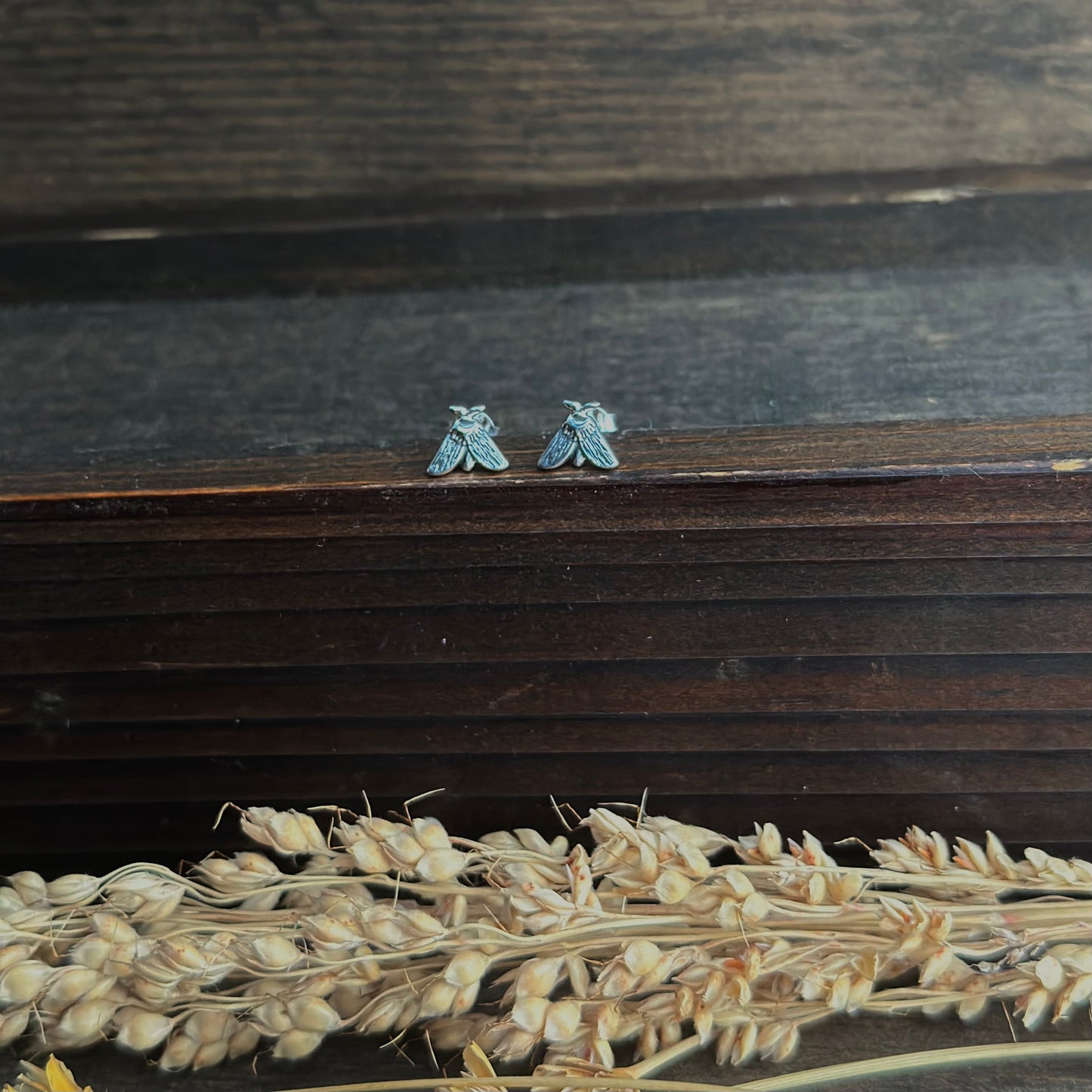 Moth Stud Earrings