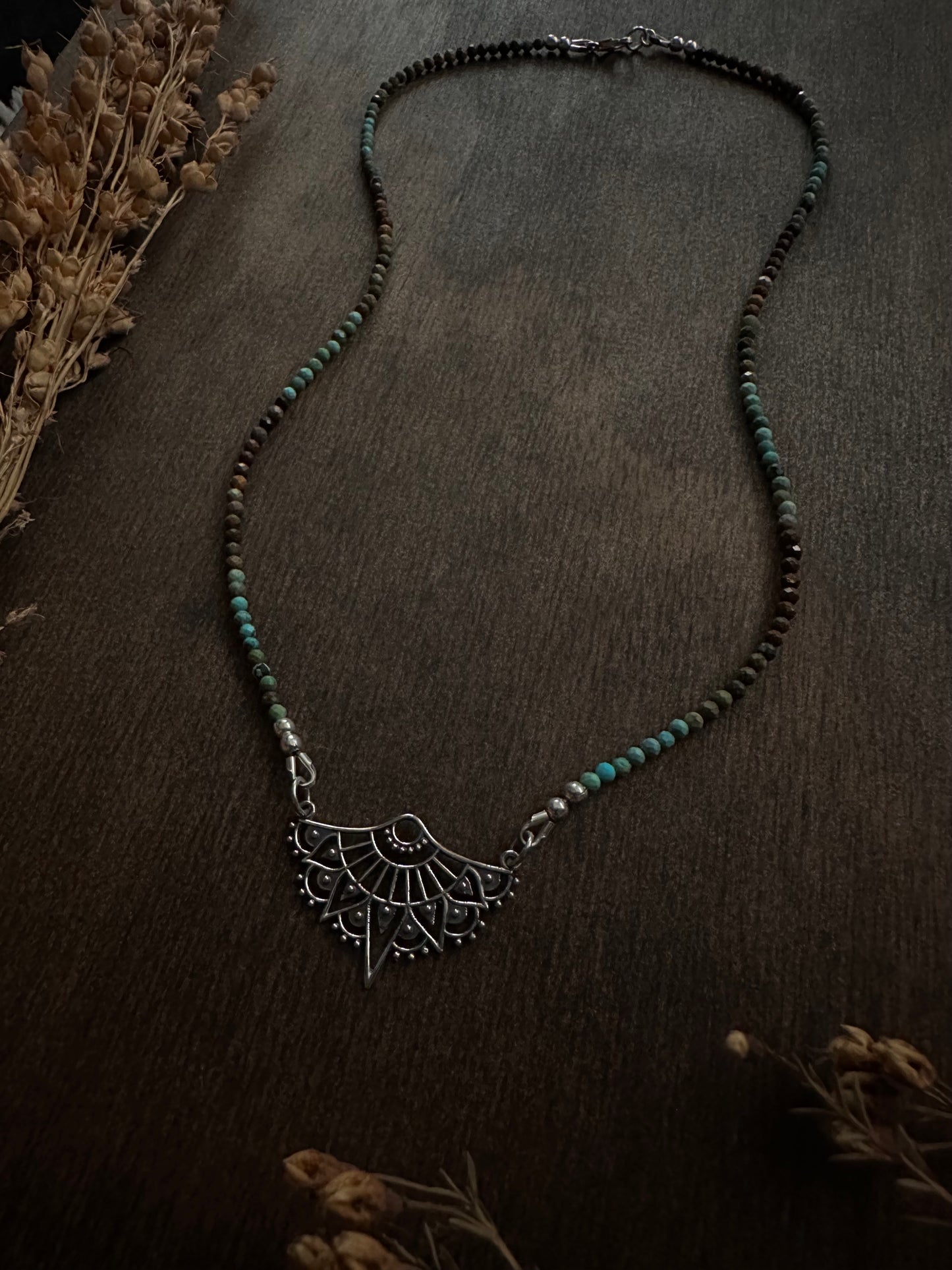 Mandala Turquoise Necklace