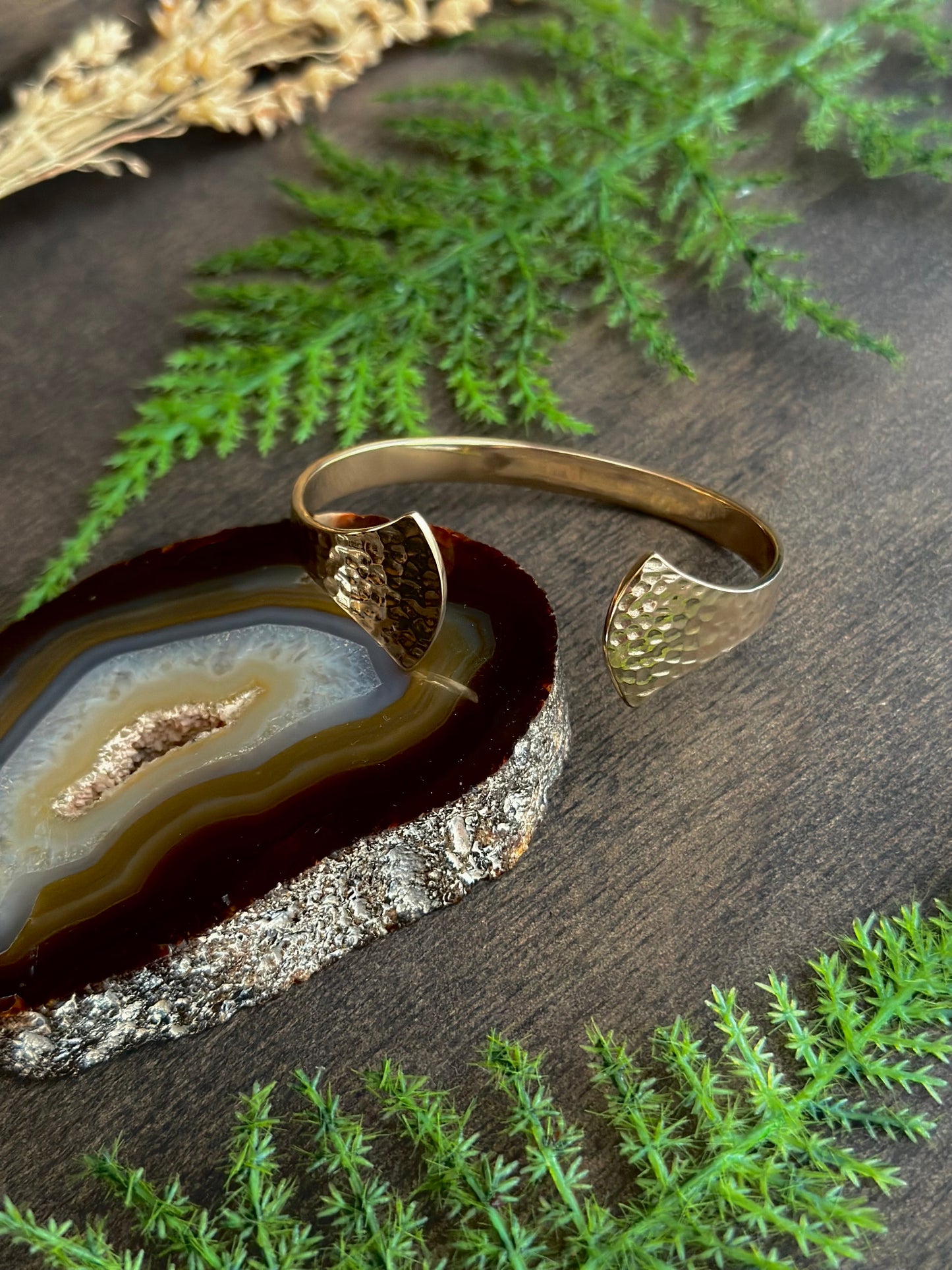 Bronze Flared Cuff Bracelet