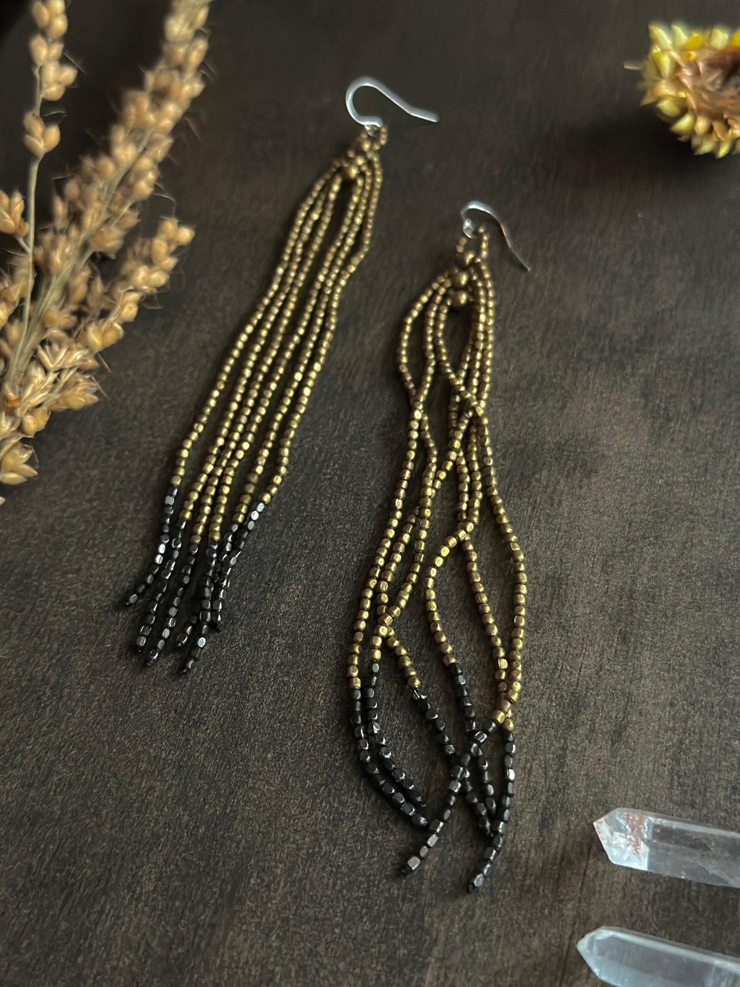 Beaded Tassel Earrings