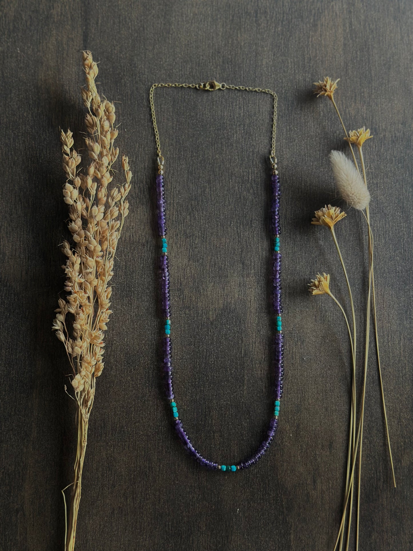 Amethyst & Turquoise Layering Necklace