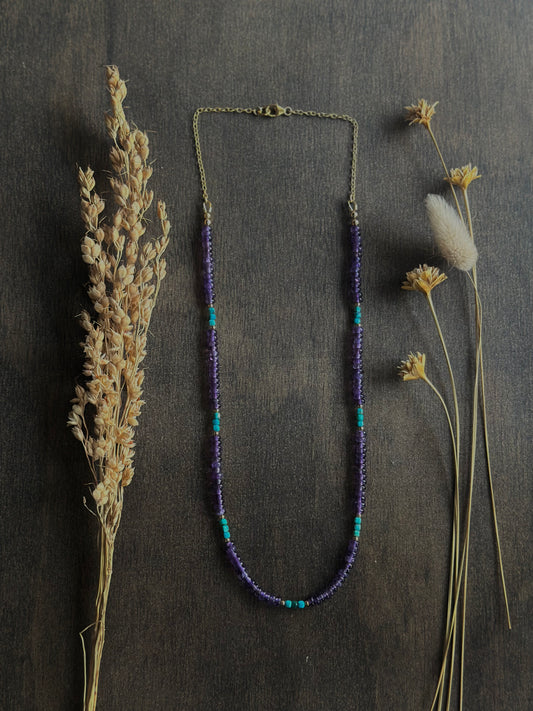 Amethyst & Turquoise Layering Necklace