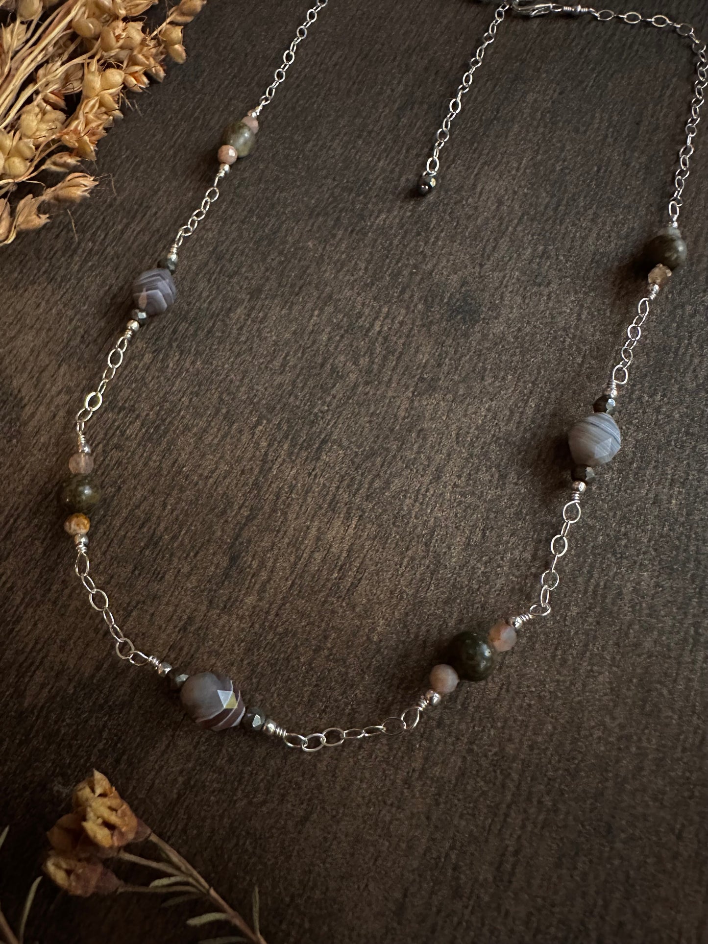 Laguna Lace Agate Necklace