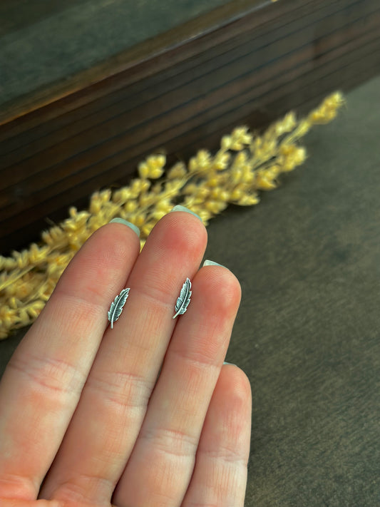 Feather Stud Earrings