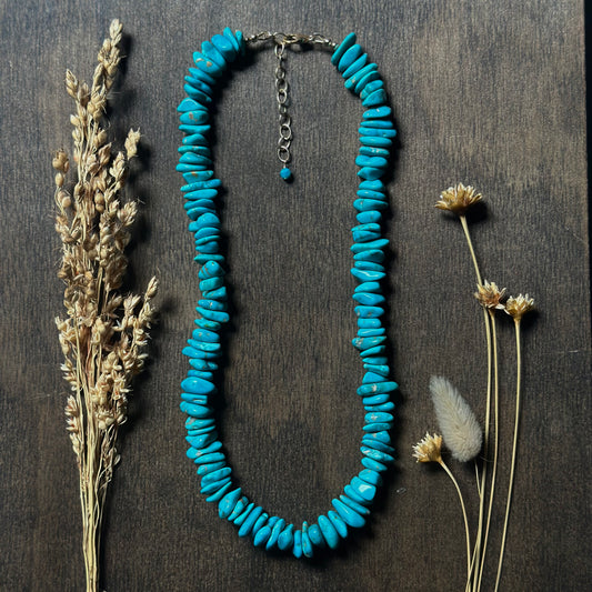 Hubei Turquoise Chip Necklace