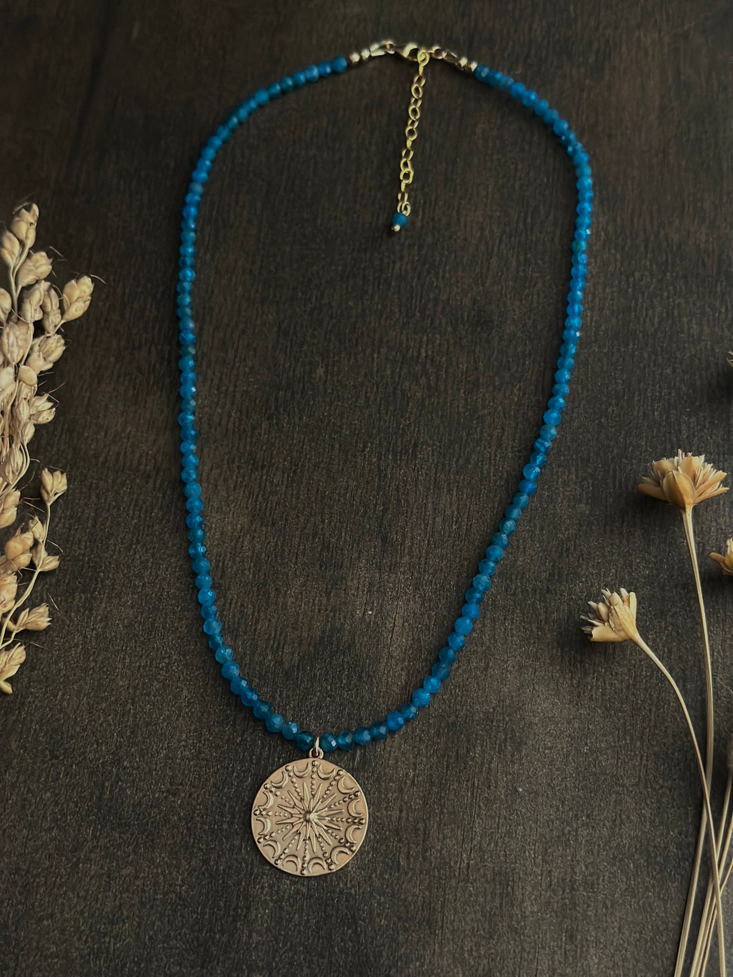 Apatite Sun Relic Necklace
