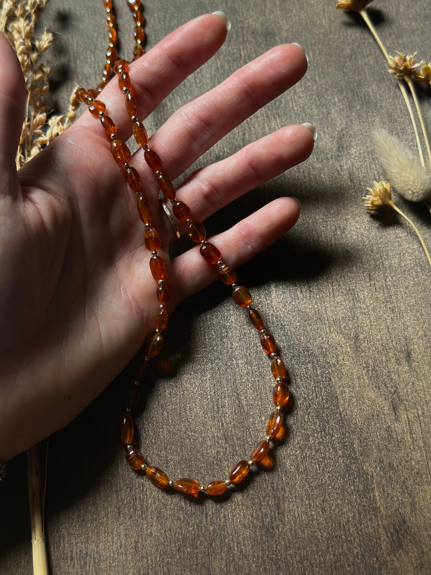 Orange Kyanite Necklace