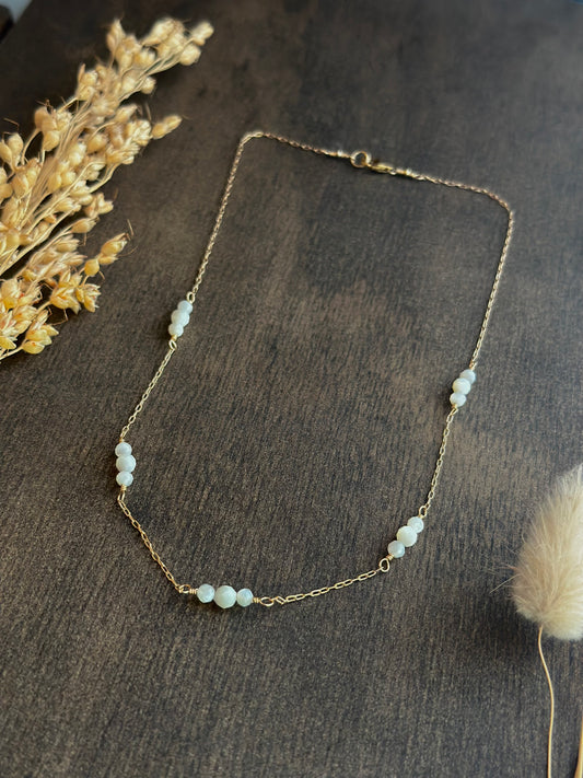 Mother of Pearl Wrapped Necklace