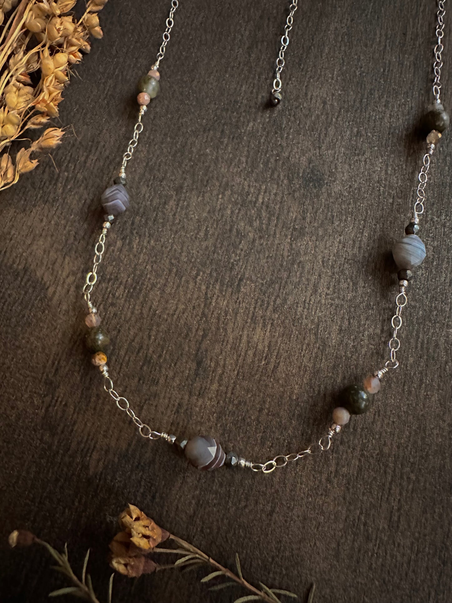 Laguna Lace Agate Necklace