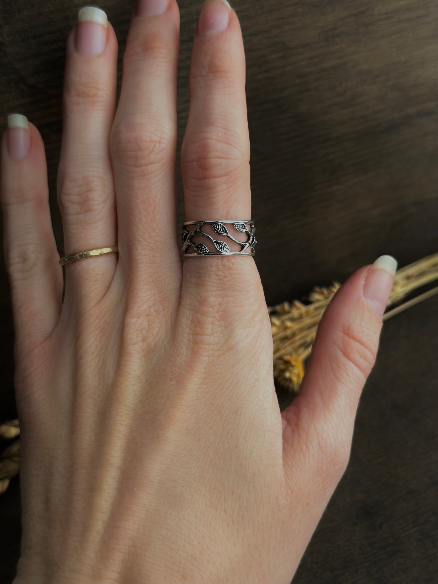 Twigs & Leaves Ring - size 5