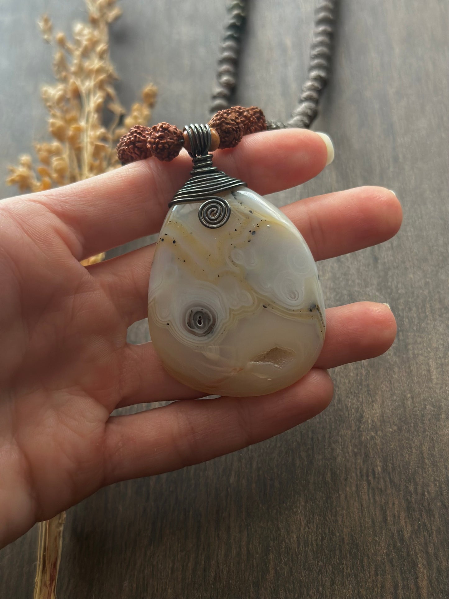 Lace Agate Necklace