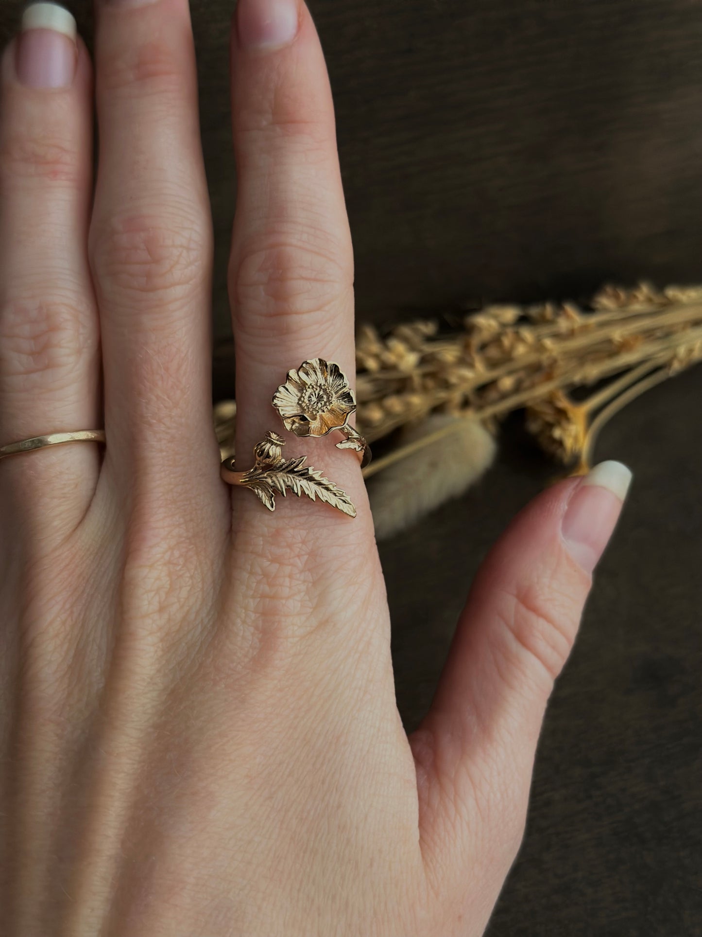 Poppy Ring (Bronze)