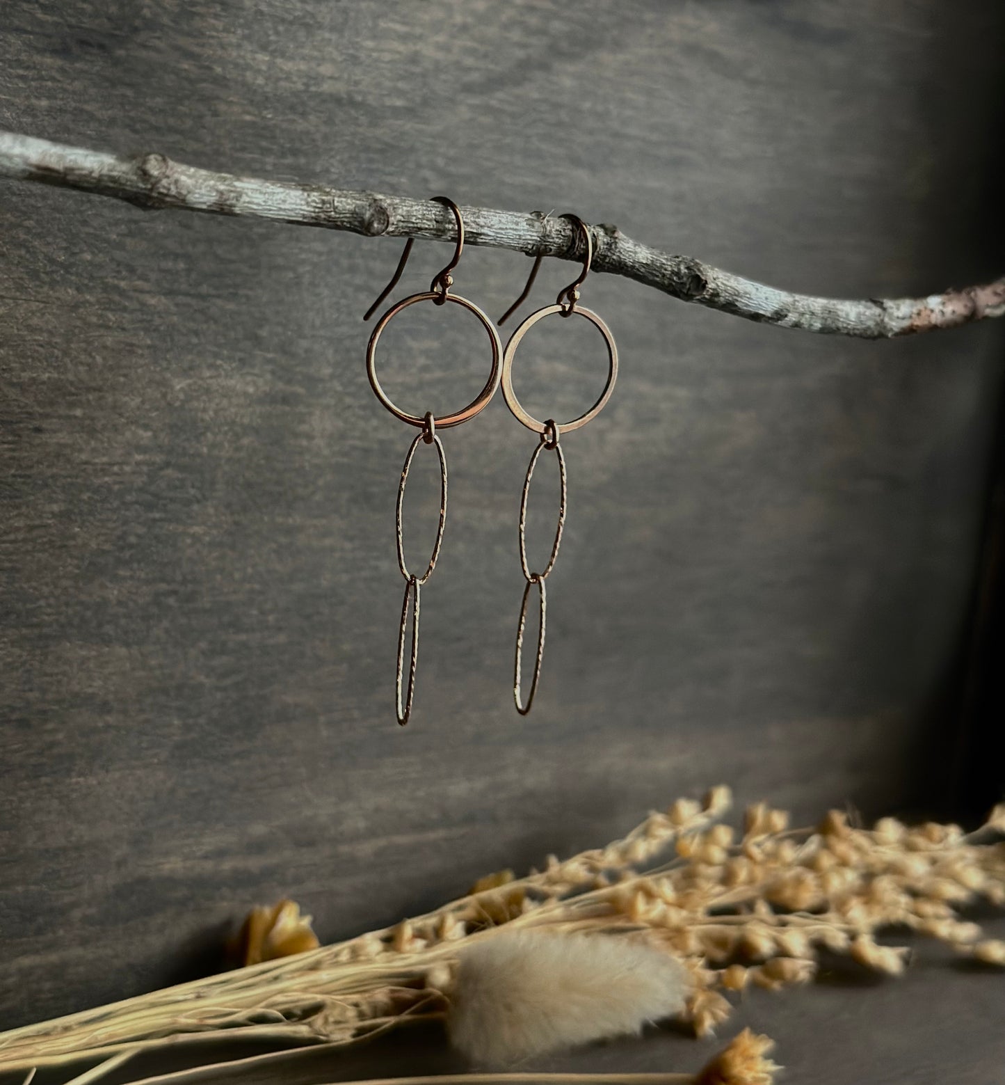 Rose Gold Drop Earrings